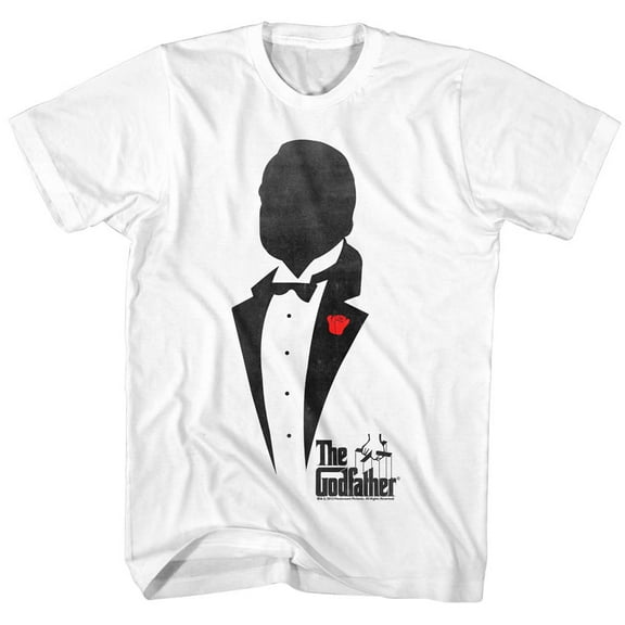 Godfather Silhouette White Adult T-Shirt
