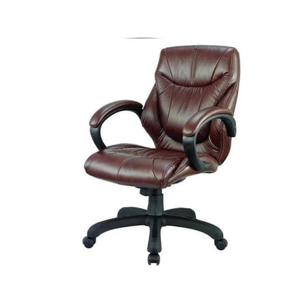 middle back real leather executive product
