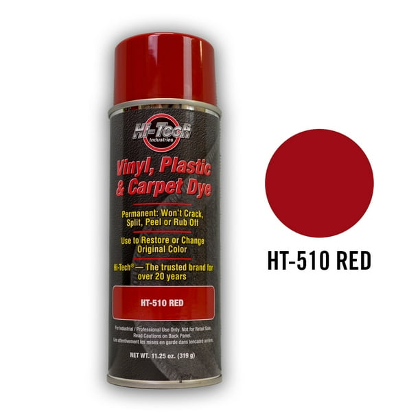 HiTech Red Vinyl Plastic & Carpet Aerosol Dye