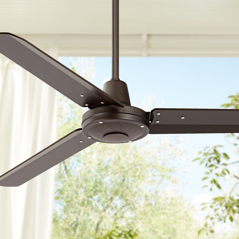 52" Casa Vieja Industrial Outdoor Ceiling Fan with Remote Control Oil