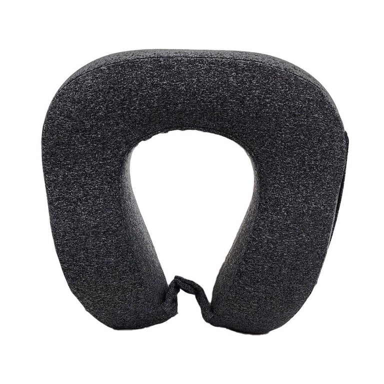 Protege Cool Touch Memory Foam Neck Pillow Travel Set, Gray photo 2