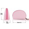 thumbnail image 3 of Bolsa de belleza Hekyip Half Moon para bolso de viaje, color rosa, 3 of 8