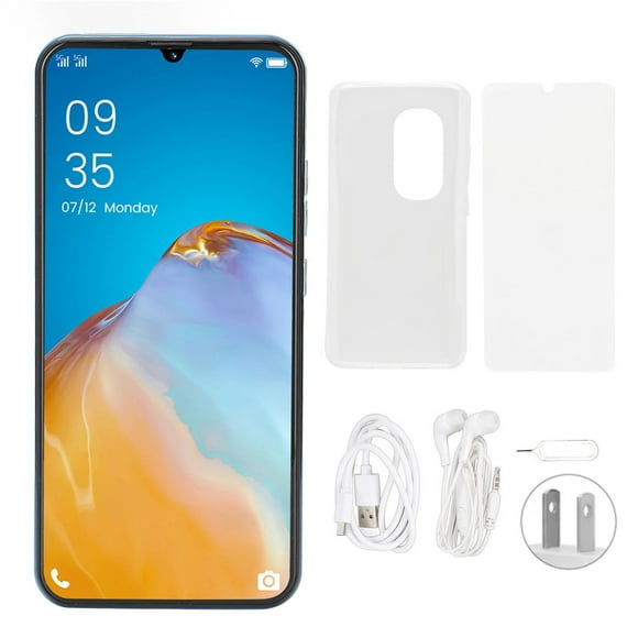 Face Unlocked Smartphone for Android 10 6.5in HD 2GB RAM 32GB ROM Mobile Phone 3G Network US Plug 100?240V