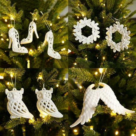 

1 Set Christmas Pendant Vivid Increase Atmosphere Various Styles Easy to Hang Creative Christmas Wall Listing for Home P