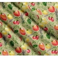 thumbnail image 3 of Soimoi Cotton Poplin Fabric Leaves & Mix Vegetable Print Fabric by Yard 56 Inch Wide, 3 of 7
