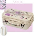 thumbnail image 1 of Miniso Kuromi Lunch Box Cinnamoroll My Melody Student Compartmentalised Eco-Friendly Bento Box Tableware Food Storage Container, 1 of 6