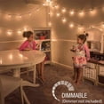 thumbnail image 3 of Globe Outdoor String Lights - Patio String Lights 100FT with 105 Bulbs Weatherproof Hanging Lights for Party Wedding Garden Backyard, 3 of 7