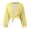 Yellow, variant on Lixiuxyad Womens Open Front Cardigan Women's Comfortable Small Sweetheart Top Ruffle Flare Sleeve Solid Chiffon Small Shawl Cardigan,Black