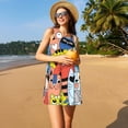 thumbnail image 3 of Xecao Robes d'Été Amusantes pour Femmes Robes Décontractées de Plage Sans Manches Robe Évasée avec Poches, 3 of 7