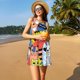thumbnail image 3 of Balery Funny Cats Vestidos de verano para mujer con estampado: vestido holgado sin mangas, vestido playero informal y cómodo para días calurosos., 3 of 7
