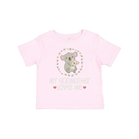 

Inktastic My Godmother Loves Me Gift Toddler Boy or Toddler Girl T-Shirt