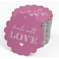 thumbnail image 4 of Inkdotpot 100 Pack Real Silver Foil Paper Tags Made With Love Text Favor Hang Tags, 4 of 6