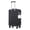Black, variant on 20 Inch Silent Wheels Carry on Suitcase with ABS Hard Shell & Compartmental Design