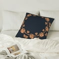 thumbnail image 6 of LNWH Decorative Pillow Covers, Retro Ornate Round Square Sofa Decorative Knit Pillow Case, 18"x18", 6 of 8