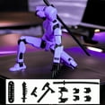 thumbnail image 5 of HYEASTR 12 PCS Assembled Titan 13 Action Figure, Lucky T13 Action Figure Multi-Jointed Movable, Dummy Hand Painted Figure, Desktop Decorations Game Gifts - Set E, 5 of 8