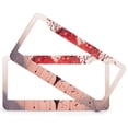 thumbnail image 2 of Valentine's Day Love Tree License Plate Frame 2 Pieces Happy Valentine License Plate Frame License Plate Shield Frame for US And CA 2 Round Holes Quality Aluminum Metal License Plate Cover, 2 of 6