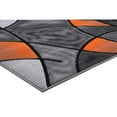 thumbnail image 5 of Electric Orange/Grey/Silver/Black/Abstract Area Rug Modern Contemporary Circles and Wavey Swirlls Design Pattern, 5 of 5