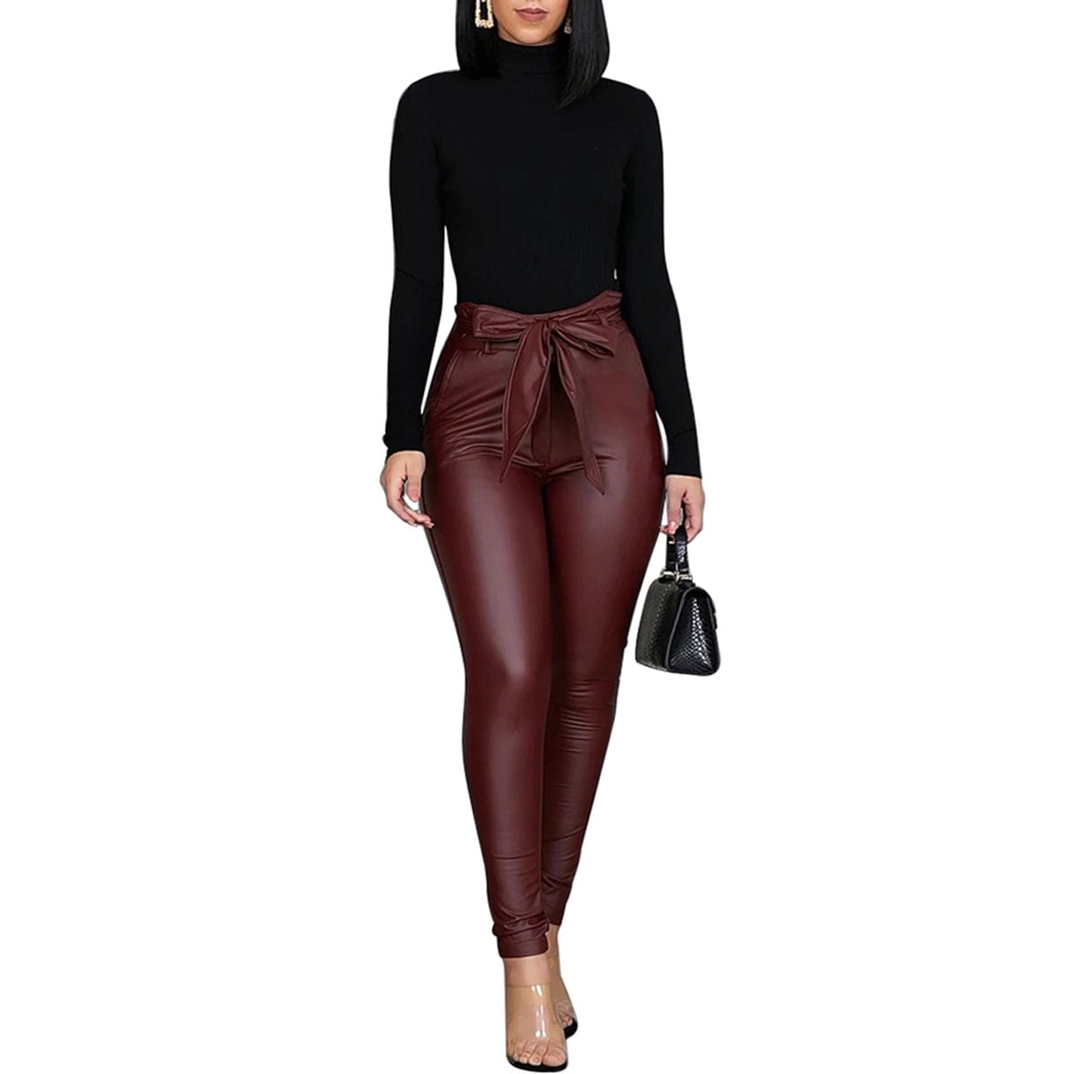 old navy faux leather pants