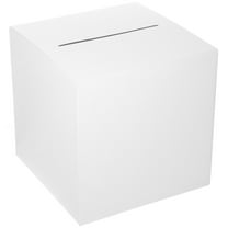 HEMOTON White Paper Wedding Card Box for Gift Cards and Money Holder Elegant Design Adds Romance to Your