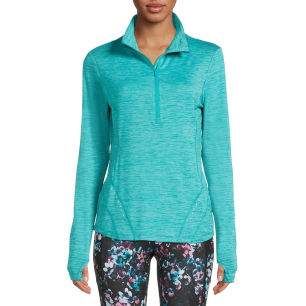 Avia Women's Textured HalfZip Pullover Top