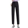 thumbnail image 1 of Minnieouse Pantalones de mujer Casual verano señora pantalones traje vestir ropa femenina ocio Color sólido elástico cómodo transpirable Prendas para la parte inferior del cuerpo L Minnieouse AP012346-02, 1 of 6