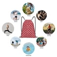 thumbnail image 6 of Daiia Ladybugs And White Dots Pattern Drawstring Backpack, Gym Bag, Lightweight Backpack, Water-Resistant Bag Travel Sports Backpack, Fitness Bag, Yoga Bag-Medium, 6 of 6