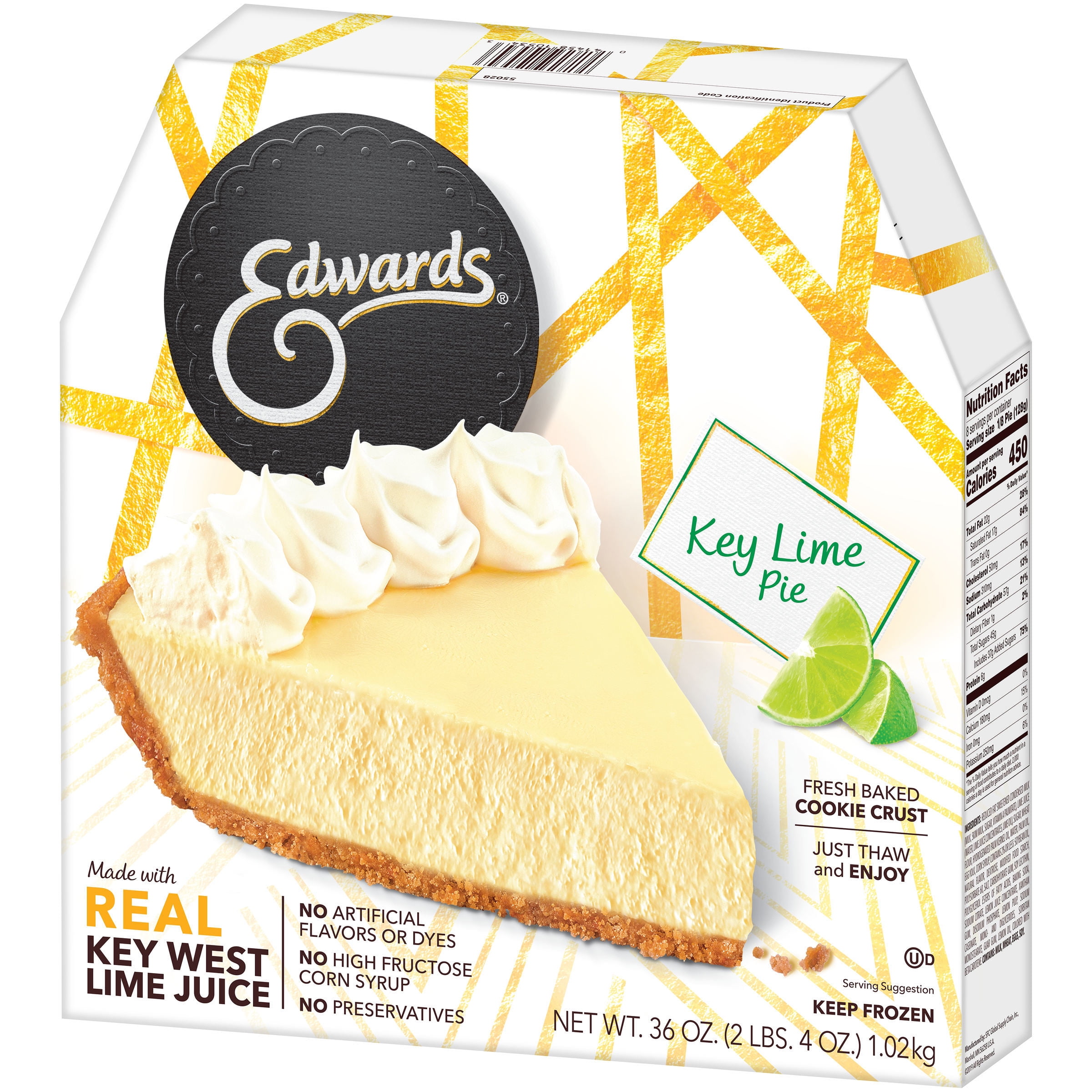 Edwards Desserts Key Lime Pie 36 00 Oz Walmart Com Walmart Com