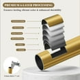 thumbnail image 4 of Heavy Duty Curtain Rods for Windows 72 to 144 Inch, 1 Inch Brass Gold Curtain Rod, Adjustable Length Rod with Metal Finials, Modern Decorative for Bedroom Kitchen Living Room (16 to 150 Inch), 4 of 9