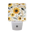 thumbnail image 6 of Yayeee LED Plug in Night Light for The Home with Auto Dusk to Dawn Light Sensors, 2 Pack, White Watercolor Sunflowers, 6 of 6