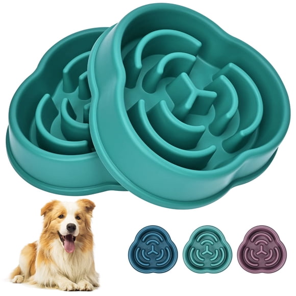 Cuencos para perros Juqiboom Slow Feeder 2 paquetes pequeños y medianos