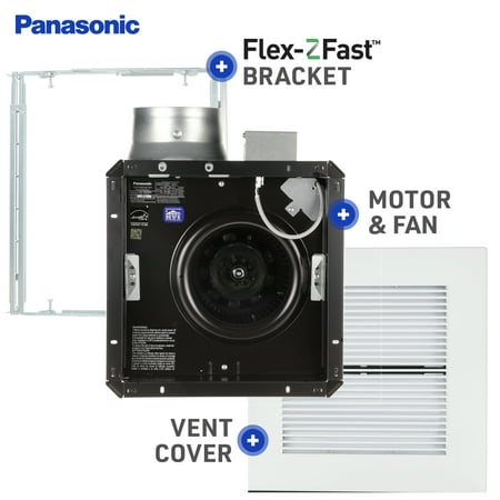 Panasonic FV-20VQ3 Whisper Ceiling Ventilation Fan, Quiet Air Flow, Long Lasting, Easy to Install