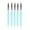 Blue, variant on Soumake 5Pcs Silicone Clay Sculpting Tool Modeling Dotting Pottery Craft for DIY Handicraft Nail Art Cake Decoration