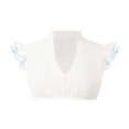 thumbnail image 1 of GDREDA Lingerie de Mariage Allemagne Oktoberfest Robe Dirndl Vintage pour Femmes Robe à Manches Courtes Robe de Scène Débardeur Gilet Hauts Bleu,P, 1 of 4