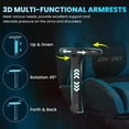 thumbnail image 5 of JONPONY Big and Tall 500LBS Gaming Chair, 3D Armrests Gamer Chair PU Leather with Footrest and Lumbar Support, Ergonomic Design, High Back Game Chair Support Long Sitting, Blue Computer Chair, 5 of 10
