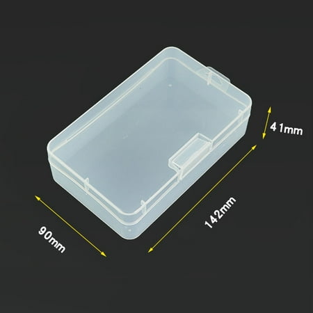 

BAMILL Transparent Rectangle Plastic Storage Box Screw Holder Case Organizer Container