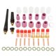 thumbnail image 1 of 49 unids/set Kit de accesorios de copas de boquillas de alúmina para lentes de Gas para soplete de soldadura VoborMX herramienta, 1 of 8
