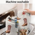 thumbnail image 5 of Beige Highland Cow Boot Flower Pattern Bathroom Rugs Mat,Non Slip Microfiber Bathroom Rug,Rubber Backing,Soft Bathroom Mats for Bathroom Floor,Tub and Shower,47x17in(120x43cm), 5 of 5