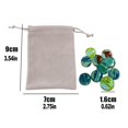 thumbnail image 4 of Juego de canicas de vidrio multicolor de 20 piezas para juegos infantiles y decoración del hogar, incluye bolsa de almacenamiento, 4 of 8