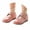 Pink, variant on Toddler Girls Velvet Mary Jane Shoes - Soft Closed Toe Ballet Flats With Adjustable Strap - Kids and Mother for Wedding Party Daily (Size 2-14 Years)