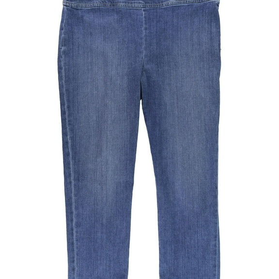 Ralph Lauren Womens Side zipper fly Cropped Jeans, Blue, 10