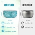 thumbnail image 7 of Giphtpoeet Citronella Candles Outdoor 3 Pack 12oz Summer Lemongrass Scented Candles Bulk 3 Wick 210h Long Burning, 7 of 7