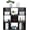 Black/9 Cube, variant on WSWJY 12 Cube Storage Organizer, Freestanding Bookcase Bookshelf, Modern Multipurpose Display Cabinet for Living Room, Study, Reading Nook, Closet, Bathroom, Office, White