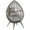 Grey, variant on Outsunny Rattan Chair w/ Soft Cushion Outdoor/Indoor Egg Chair, Grey