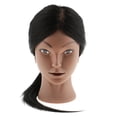 thumbnail image 3 of Maniquí cabeza de cabellero perfecl Resistente al calor 80% cabello humano, 3 of 8