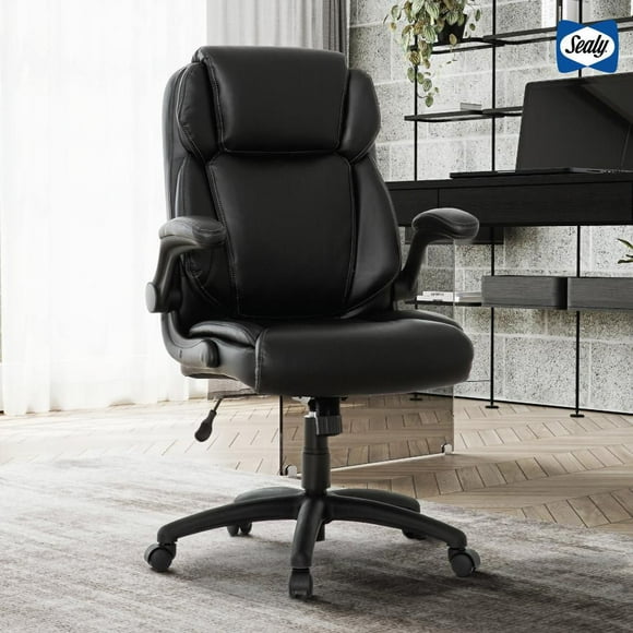 Sealy® Atlas Ergonomic High-Back Executive Office Chair with Padded Armrests