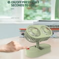 thumbnail image 4 of Joernso Desk Fan Adjustable USB Powered 3 Speeds Double Motor Foldable Fan for Home, 4 of 7
