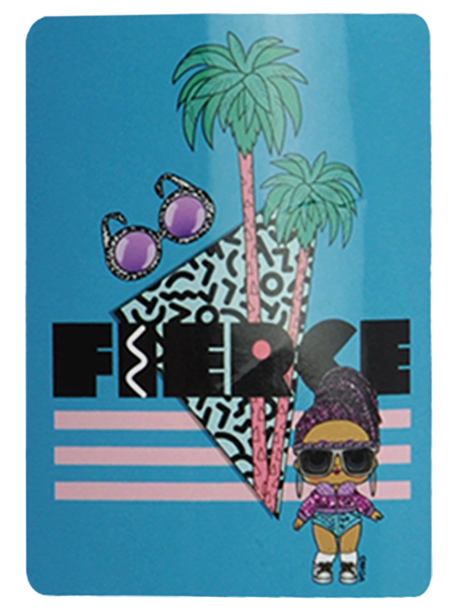 LOL Surprise Fleece Throw Blanket 45" x 60" Fierce Bling Queen Blue