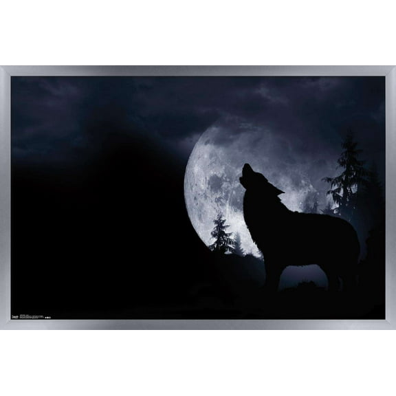 Wolf - Howl Wall Poster, 14.725" x 22.375", Framed