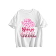 thumbnail image 2 of Cowboy Hat Let's Go Girls Western Cowgirls Shirt 𝓴𝓲𝓭𝓼 White T-Shirt,Casual Holiday Top For 𝓴𝓲𝓭𝓼 100cm, 2 of 6