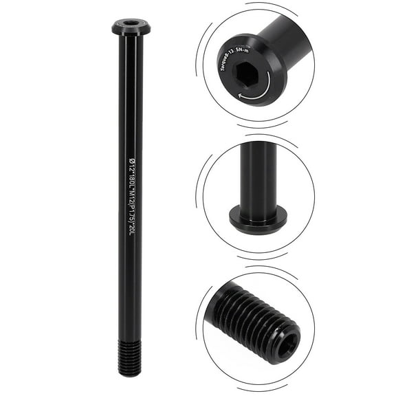 Bike Bicycle Replacement Front/Rear Thru Axle 12/15mm 122-181L P1.5/P1.75
